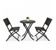 3 قطع من كرسي خيزران قابل للطي ,طاولة قهوة قابلة للطي من شيهون FF-06