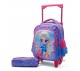 حقيبة مدرسية بعجلات للبنات قطعتين مقاس 12 انش