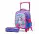 حقيبة مدرسية بعجلات للبنات قطعتين مقاس 12 انش