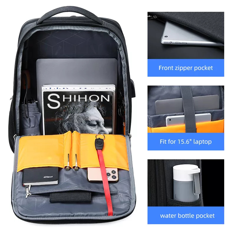 حقيبة ظهر USB من وايرسوون للرجال S617-2